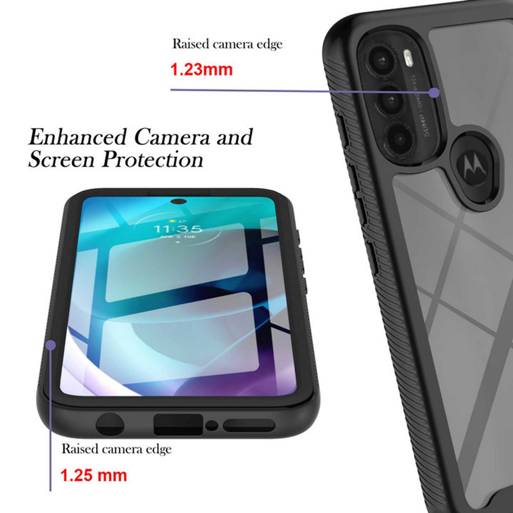 Pouzdro Motorola Moto G71 5G Techsuit - Defense360 Pro + ochrana obrazovky, černé