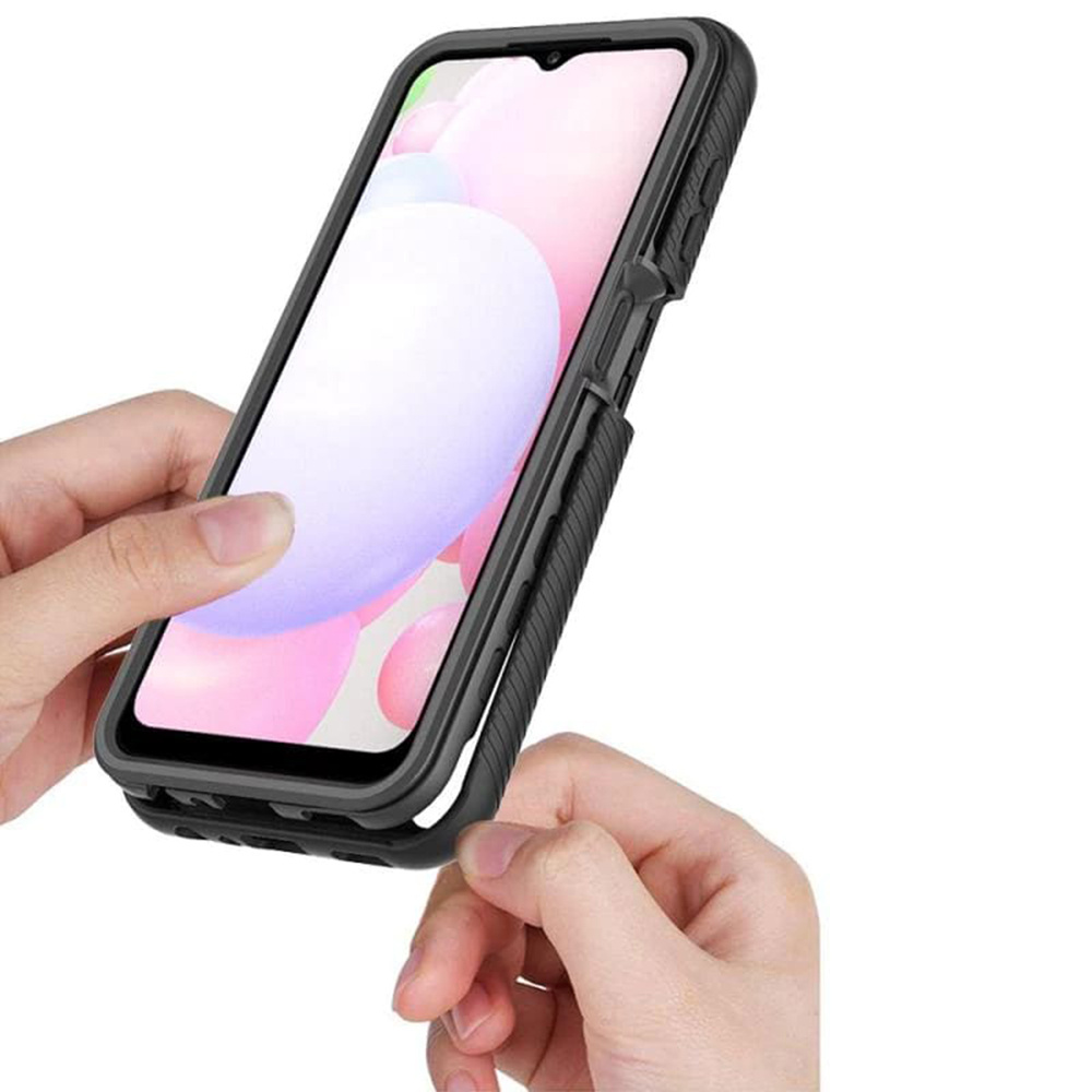 Pouzdro Samsung Galaxy A13 4G / A13 5G / A04 Techsuit - Defense360 Pro + ochrana obrazovky, černé