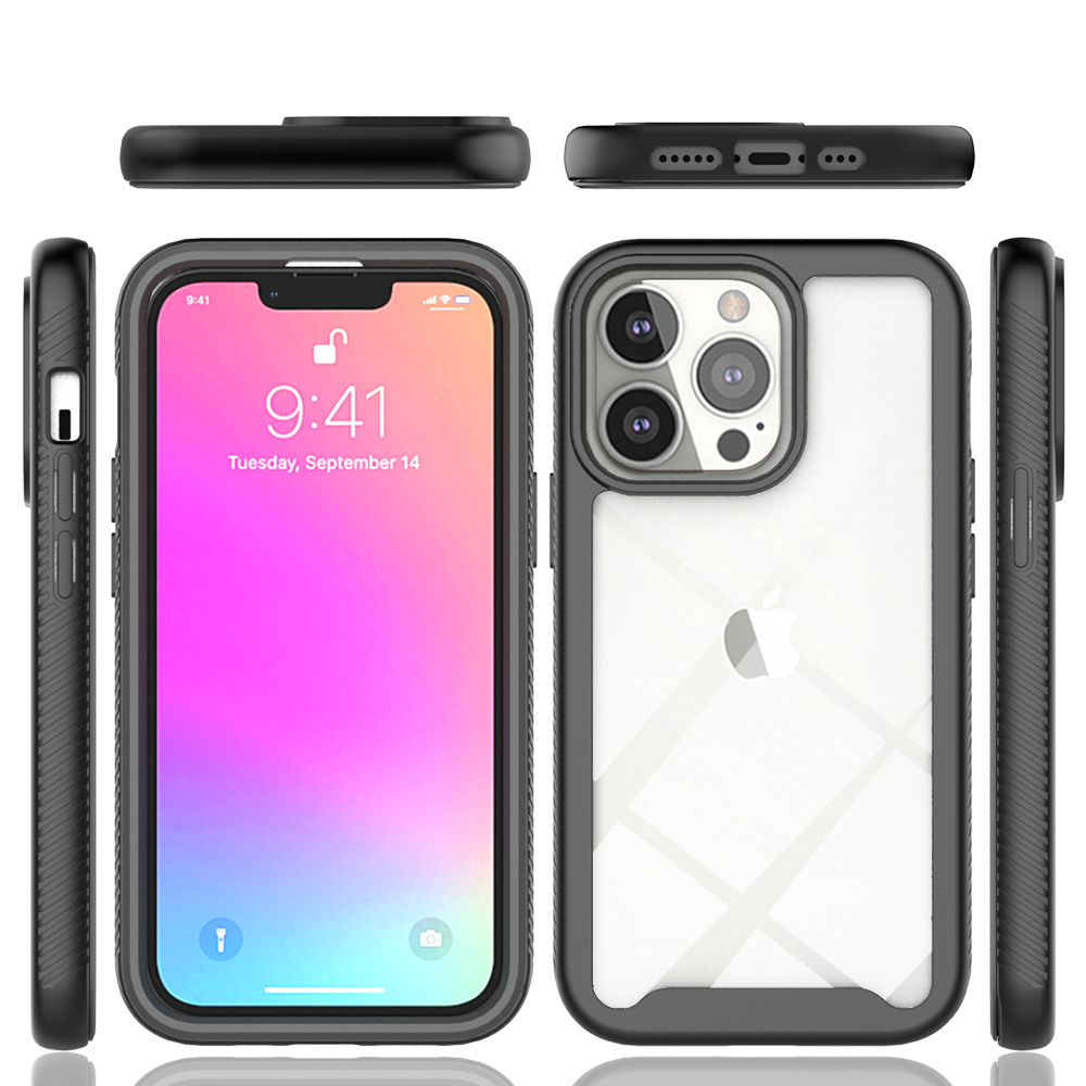 Pouzdro iPhone 13 Pro Max Techsuit - Defense360 Pro + ochrana obrazovky, černé
