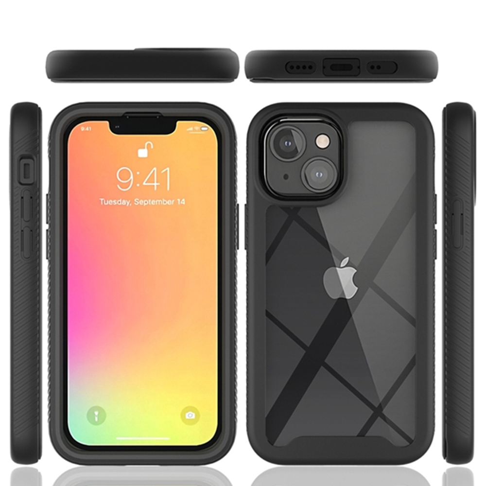 Pouzdro iPhone 13 Techsuit - Defense360 Pro + ochrana obrazovky, černé