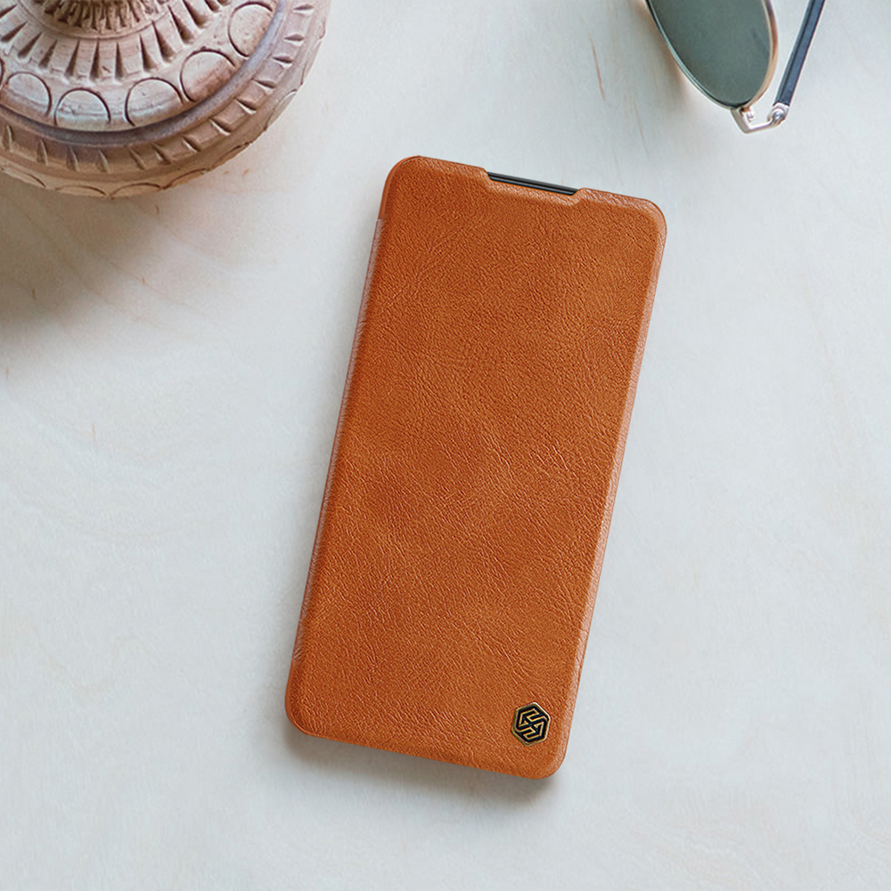 Kožené pouzdro Xiaomi Redmi Note 11 5G / Redmi Note 11S 5G / Redmi Note 11T 5G / POCO M4 Pro 5G, Nillkin - Qin, hnědé