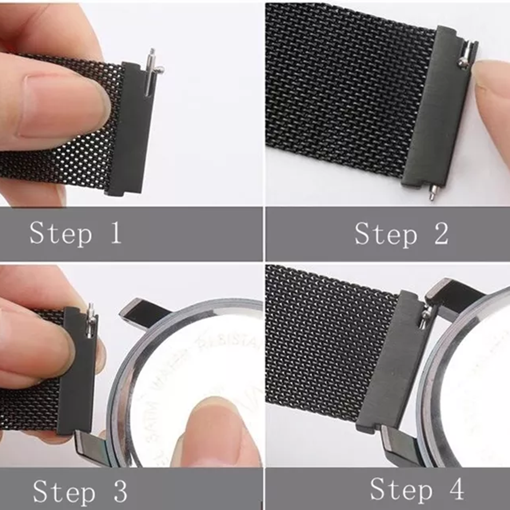 Řemínek Techsuit – Watchband W038 – Samsung Galaxy Watch 4, Galaxy Watch Active 1/2 (40 mm / 44 mm), Huawei Watch GT / GT 2 / GT 3 (42 mm) – modrý