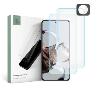 Tvrzené sklo Xiaomi Redmi Note 12 4G Tech-Protect Supreme Set (2 ks sklo + 1 ks fotoaparát) čiré
