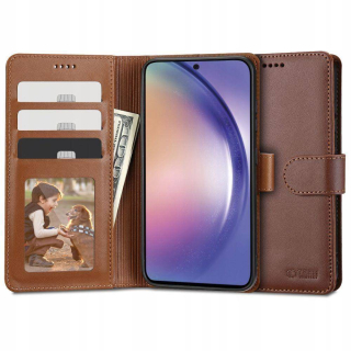 Pouzdro flip Samsung Galaxy A14 5G, Tech-Protect Wallet hnědé