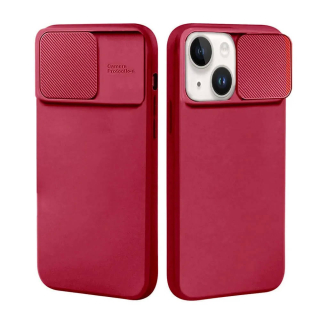 Kryt Samsung Galaxy A14 4G / 5G s krytem fotoaparátu - burgundy