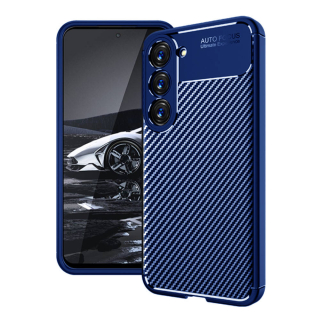 Kryt Samsung Galaxy S23 Plus, Armored Shockproof Carbon Fiber modrý