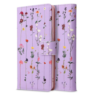 Pouzdro flip Samsung Galaxy A14 4G / 5G Tech-Protect Wallet Garden fialové
