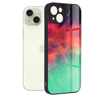 Pouzdro iPhone 15 Techsuit - Glaze Series, Fiery Ocean