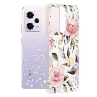 Kryt Xiaomi Redmi Note 12 5G / Poco X5 Techsuit - Marble Series - Chloe White