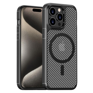 Kryt iPhone 15 Pro, Techsuit - CarbonFuse MagSafe
