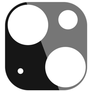 Sklo pro celý fotoaparát iPhone 11 – černé