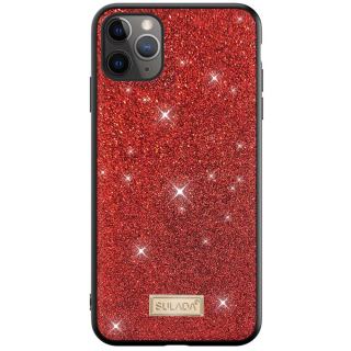 Kryt Samsung Galaxy S21 Sulada Dazzling Glitter červený