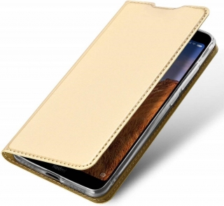 Pouzdro Samsung Galaxy A30 kožené Dux Ducis Skin zlaté