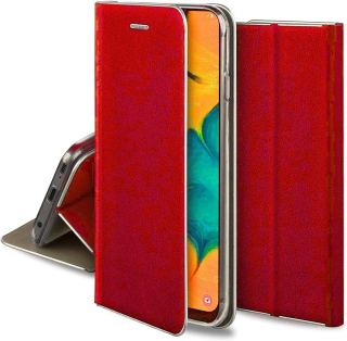 Pouzdro Samsung Galaxy S20 ULTRA s flipem, umělá kůže Venus červené