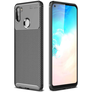 Kryt Samsung Galaxy A42 5G Armored Carbon Fiber black