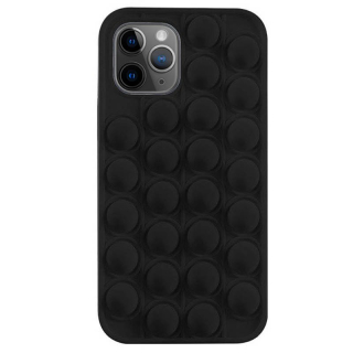 Kryt Iphone 12 / 12 Pro Flexible Push Bubble Case černý