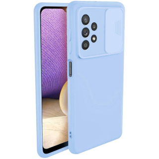Kryt Samsung Galaxy A22 4G s krytem fotoaparátu - světle modrý