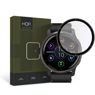 Tvrzené hybridní sklo GARMIN VENU 2 HOFI Hybrid Pro+ černé