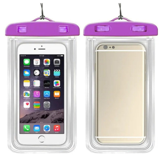 Pouzdro Vodotěsné na telefon 6,5" Techsuit fialové