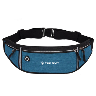 Sportovní pásek (ledvinka) Techsuit CWB3 pro běh, fitness, nordic walking, sport - modrá