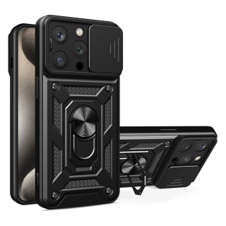Kryt iPhone 15 Pro Max, Techsuit CamShield Pro černý