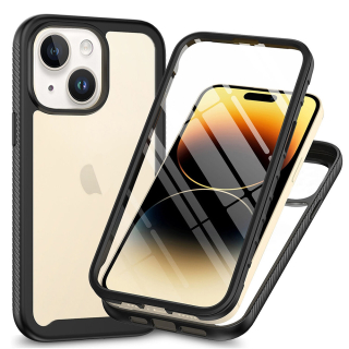 Pouzdro iPhone 15 Plus Techsuit - Defense360 Pro + ochrana obrazovky, černé