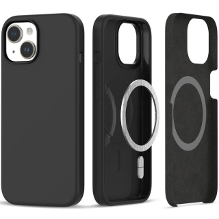 Kryt Apple iPhone 15 Plus Tech-Protect Silicone MagSafe matná černá