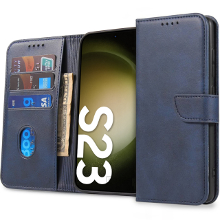 Pouzdro flip Samsung Galaxy S23 Nexeri Wallet modré