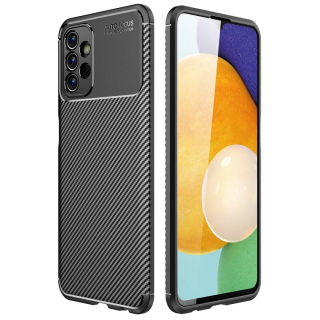 Kryt Samsung Galaxy A13 4G Armored Shockproof Carbon Fiber černý