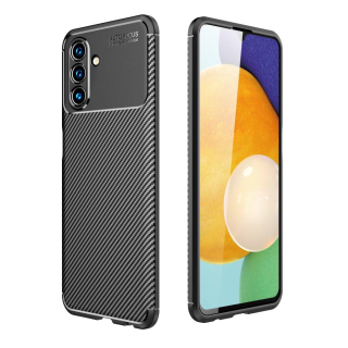 Kryt Samsung Galaxy A13 5G Armored Shockproof Carbon Fiber černý