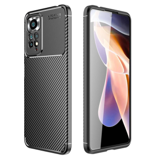 Kryt Xiaomi Redmi Note 11 Pro Armored Shockproof Carbon Fiber černý
