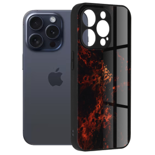Pouzdro iPhone 15 Pro Techsuit - Glaze Series, Red Nebula