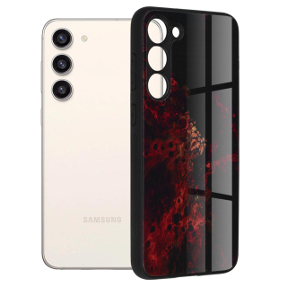 Pouzdro Samsung Galaxy S23 Plus Techsuit - Glaze Series, Red Nebula