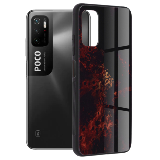 Pouzdro Xiaomi Redmi Note 10 5G / Redmi Note 10T 5G / Poco M3 Pro Techsuit - Glaze Series, Red Nebula