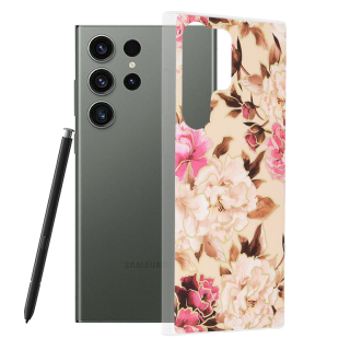 Kryt Samsung Galaxy S23 Ultra Techsuit - Marble Series - Mary Berry Nude