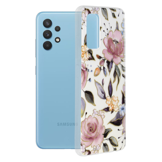 Kryt Samsung Galaxy A32 4G Techsuit - Marble Series - Chloe White