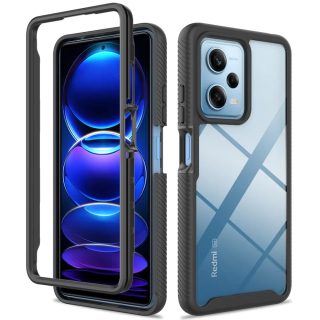 Pouzdro Xiaomi Redmi Note 12 5G / Poco X5 Techsuit - Defense360 Pro + ochrana obrazovky, černé