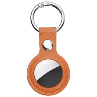 Pouzdro pro APPLE AIRTAG Techsuit (SLH1), kožené oranžové