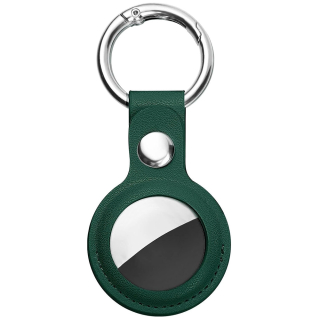 Pouzdro pro APPLE AIRTAG Techsuit (SLH1), kožené zelené
