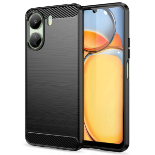 Kryt Xiaomi Redmi 13C 4G / Poco C65 Tech-Protect Carbon černý