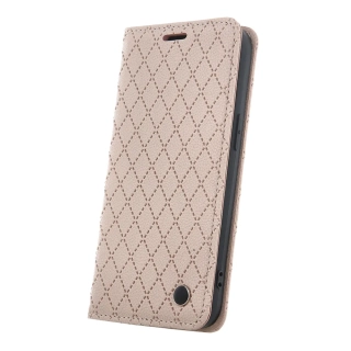 Pouzdro flip Smart Caro pro Xiaomi Redmi 12 4G / 12 5G béžové