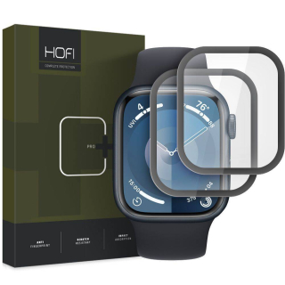 Tvrzené hybridní sklo APPLE WATCH 7 / 8 / 9 (45MM) HOFI Hybrid Pro+ 2ks černé