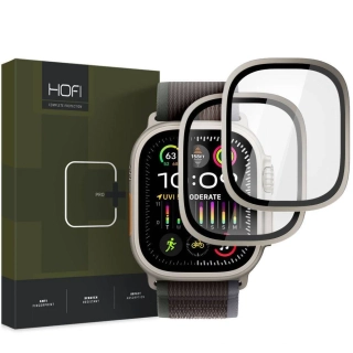 Tvrzené sklo pro APPLE WATCH ULTRA 1 / 2 (49MM) Hofi Glass Ring 2 kusy (Titanium)