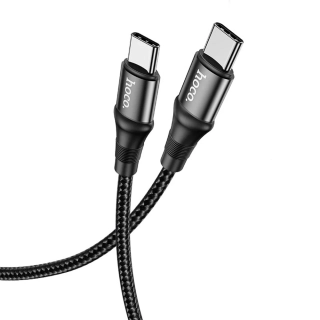 Datový kabel Hoco Exquisito (X50) – USB Type-C na USB Type-C, PD 100W, 5A, 1m – černý