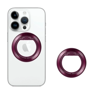 Ring Holder - MagSafe Techsuit (MPR2), hliníková slitina – burgundy