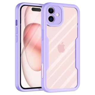 Pouzdro iPhone 16 Plus Techsuit - ColorVerse 360 Series + ochrana obrazovky, fialové