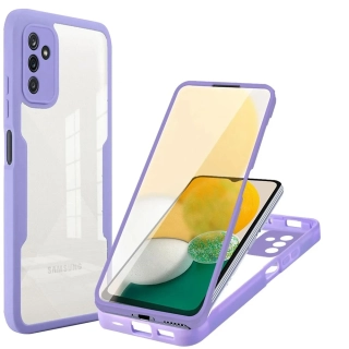 Pouzdro Samsung Galaxy A13 5G / A04s Techsuit - ColorVerse 360 Series + ochrana obrazovky, fialové