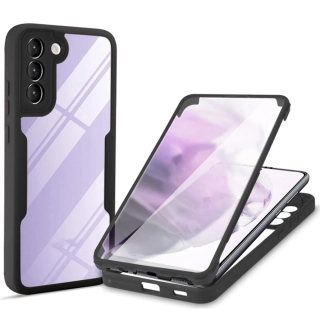 Pouzdro Samsung Galaxy S23 FE 5G Techsuit - ColorVerse 360 Series + ochrana obrazovky, černé