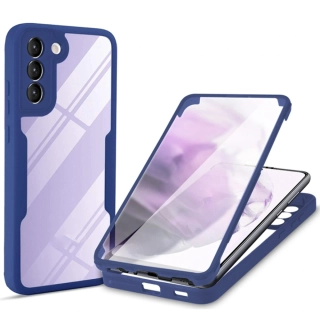 Pouzdro Samsung Galaxy S23 5G, Techsuit - ColorVerse 360 Series + ochrana obrazovky, modré