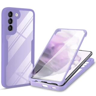 Pouzdro Samsung Galaxy S23 5G, Techsuit - ColorVerse 360 Series + ochrana obrazovky, fialové